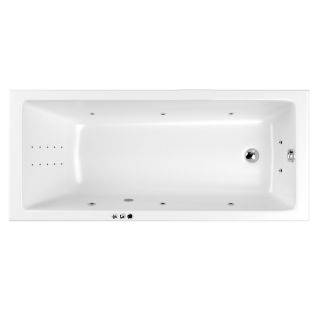 Гидромассажная ванна WHITECROSS Wave Slim 0111.160080.100.SMARTNANO.CR 160x80 см Smart Nano хром